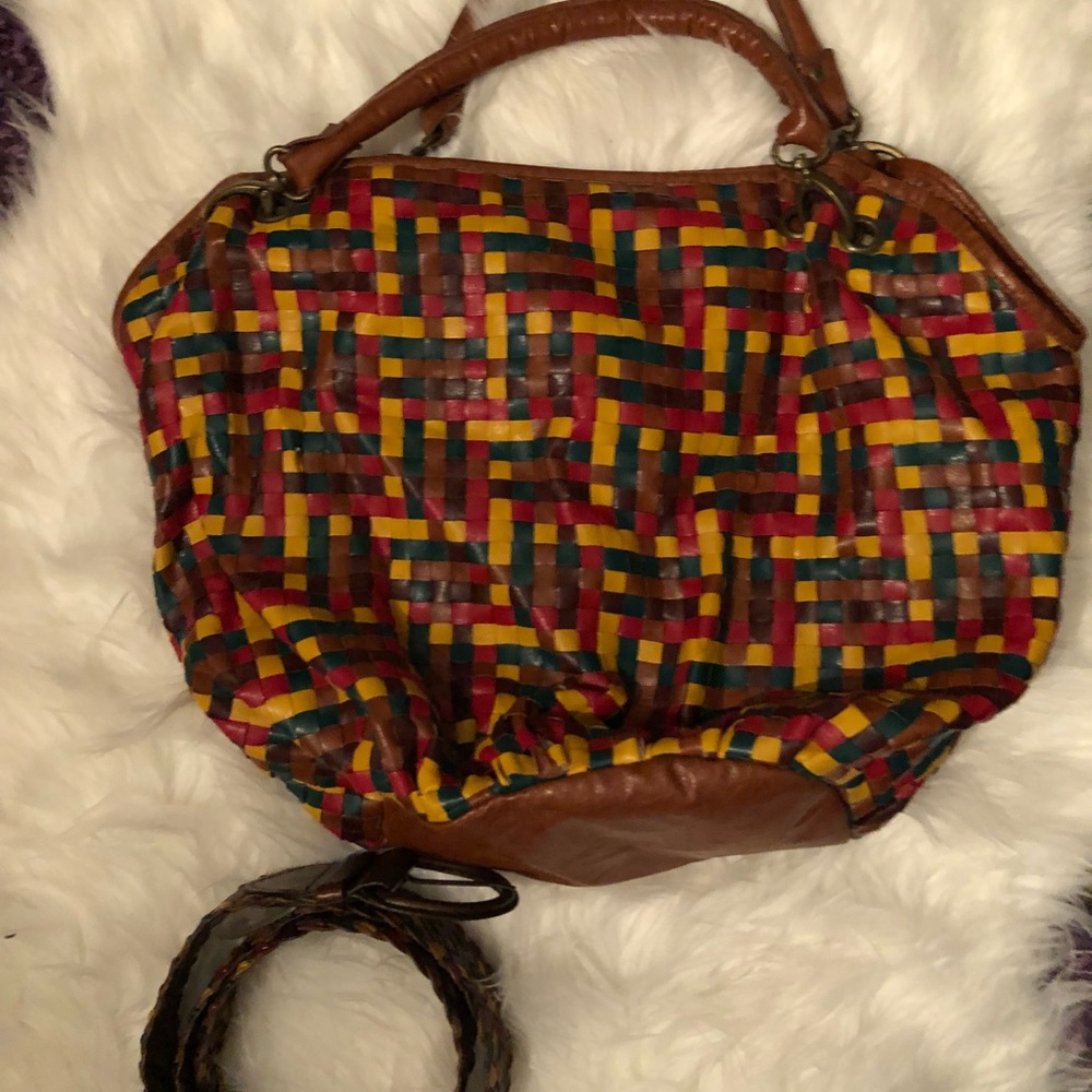 Aldo multicolored bag and belt